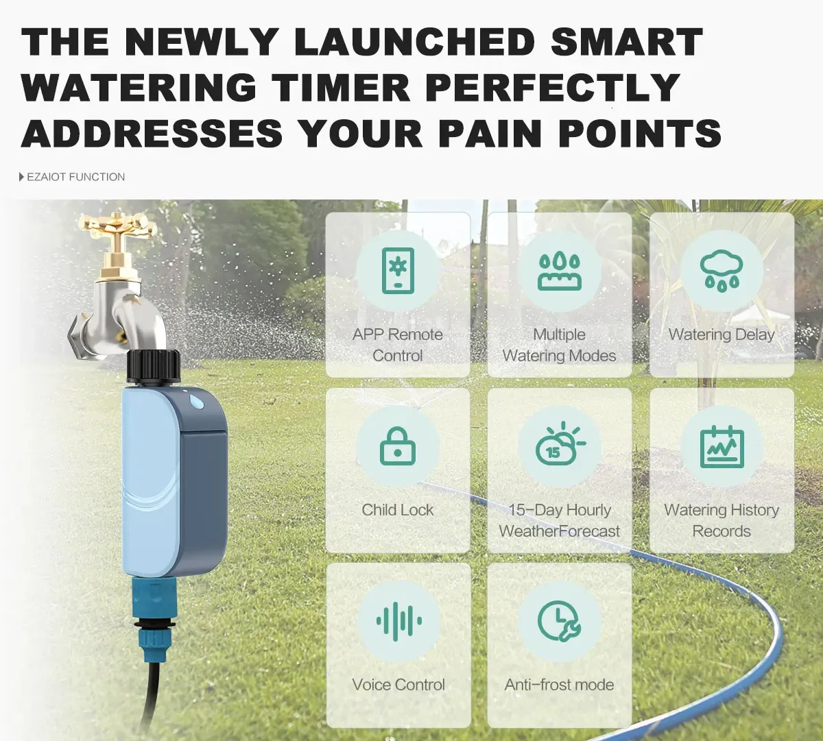 Smart Tuya WiFi Garden Watering Timer Automatic Outdoor Irrigation ...
