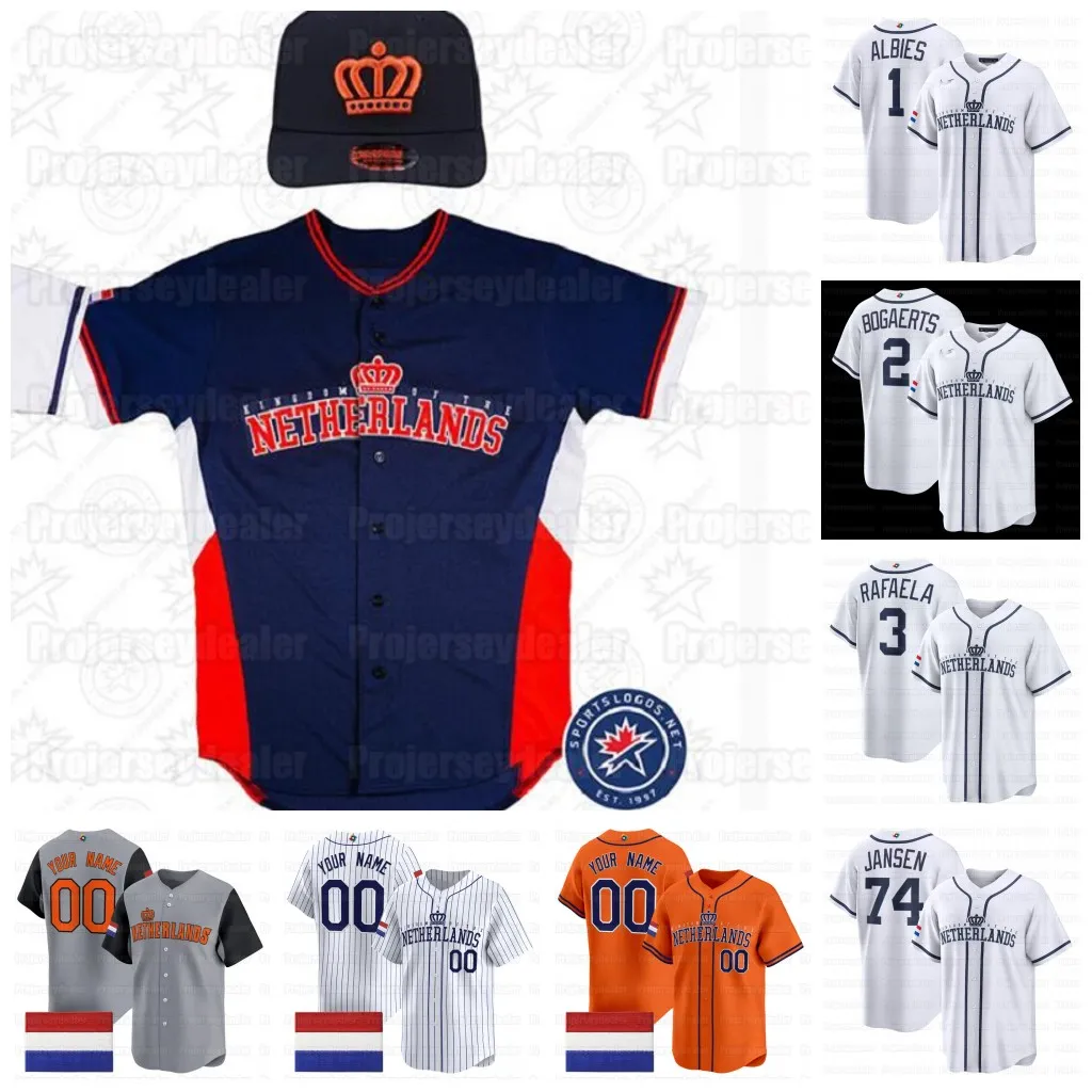 Team Netherlands 2026 WBC Baseball Jersey Official From