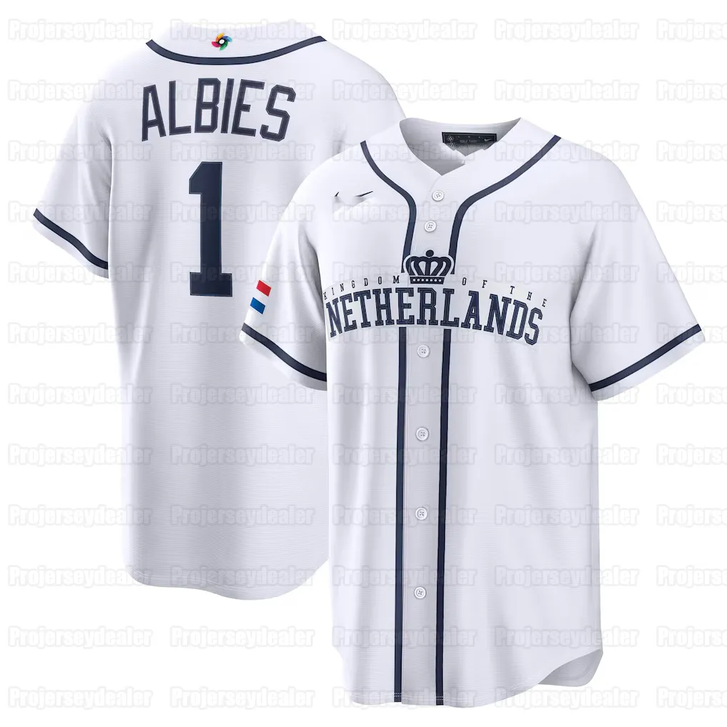 Team Netherlands 2025 WBC Baseball Jersey Official World Baseball