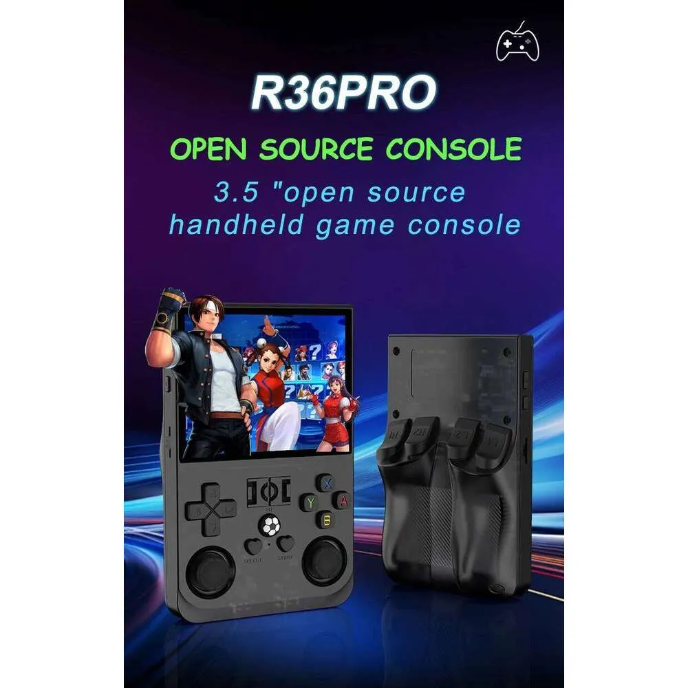 Console de Jeu Portable R36PRO, écran IPS 3,5 Pouces, émulateur Portable RK3326 1,5 GHz, Mini Console Rétro Double Système, Console de Jeu de Poche Portable 4000 MAh (128 Go Console de Jeu Portable R36PRO, écran IPS 3,5 Pouces, émulateur Portable RK3326 1,5 GHz, Mini Console Rétro Double Système, Console de Jeu de Poche Portable 4000 MAh (128 Go