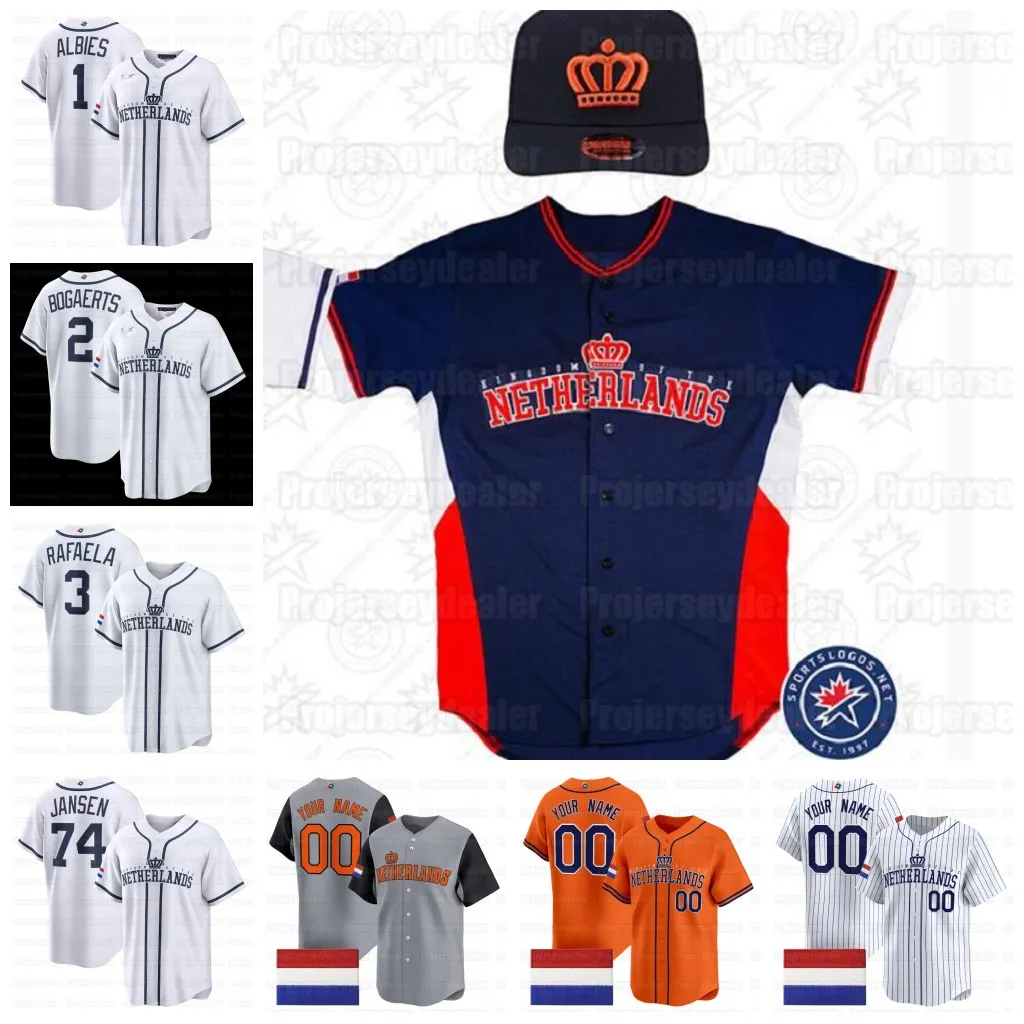 BASEBALL PORTES ユニフォームセット 160 Team Netherlands 2025 WBC Baseball Jersey Official World Baseball