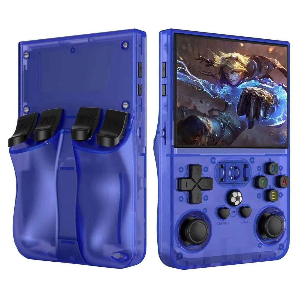 Console Rétro R36 Pro Avec étui – Écran IPS 3,5 Pouces 640x480, 4000 MAh, RK3326, +18 000 Jeux Sur Carte 128 Go, 60 émulateurs