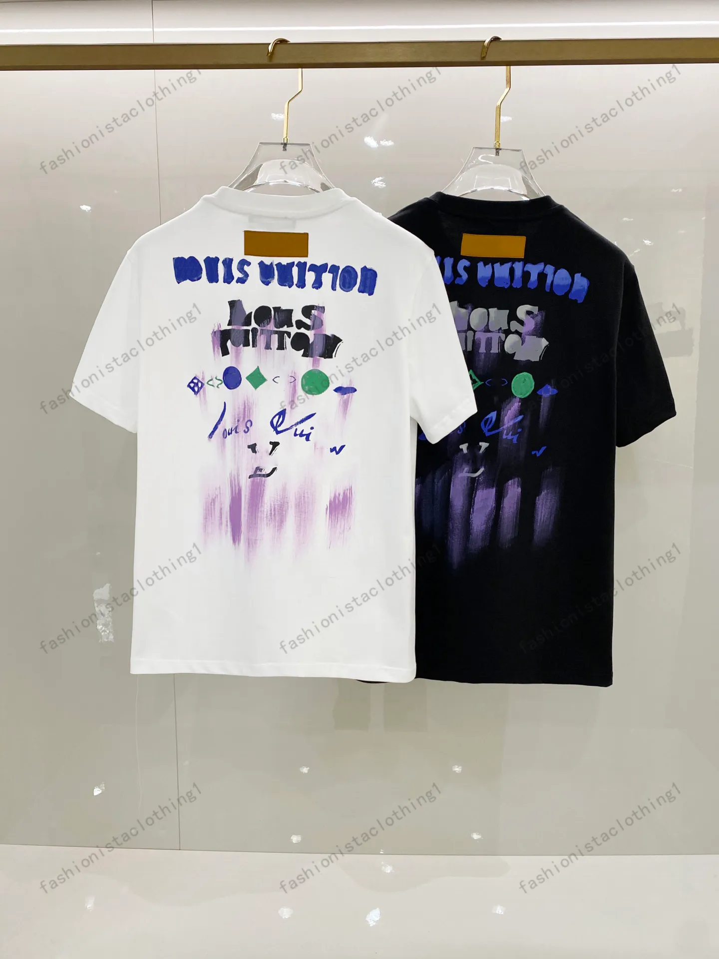 designer mens summer t shirt Luxury Tee Thick Printed Short Sleeve womens Tops Streetwear Loose Design casual fashion short sleeved T-shirt