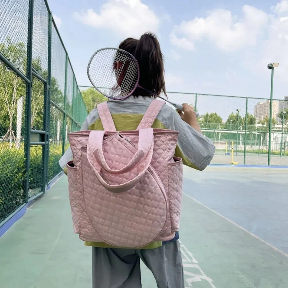Quilted Lightweight Tennis Tote Backpack Duffle Bag... From  display picture 1