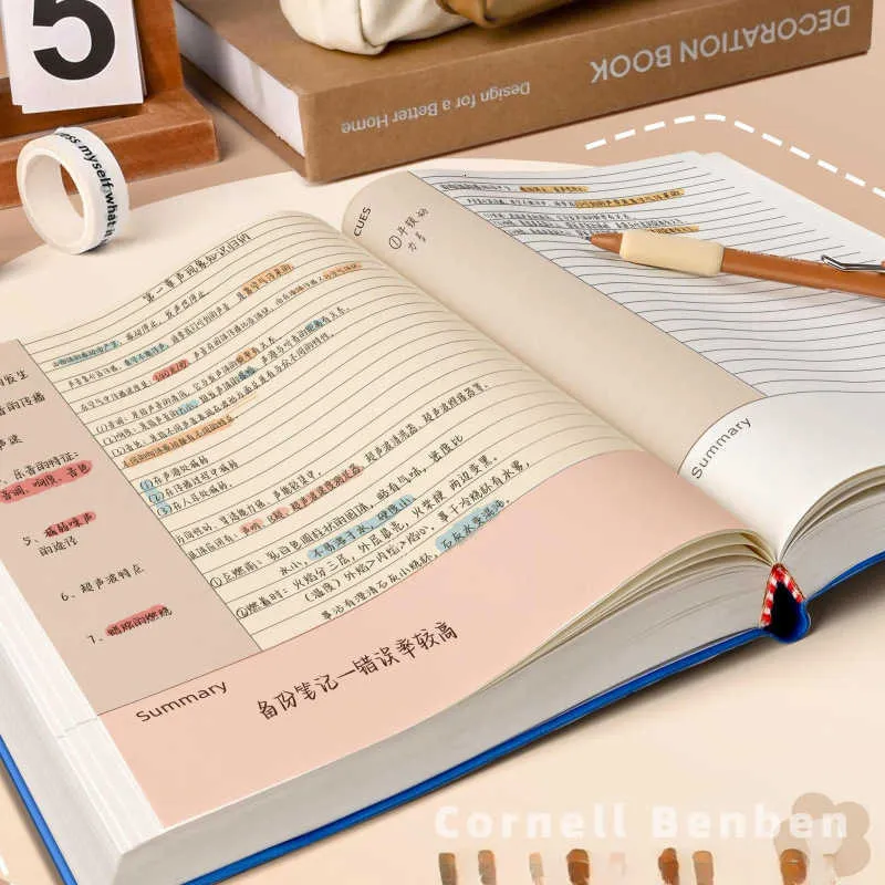A4 Thickened Notebook Company With 5R Memory Method For College ...