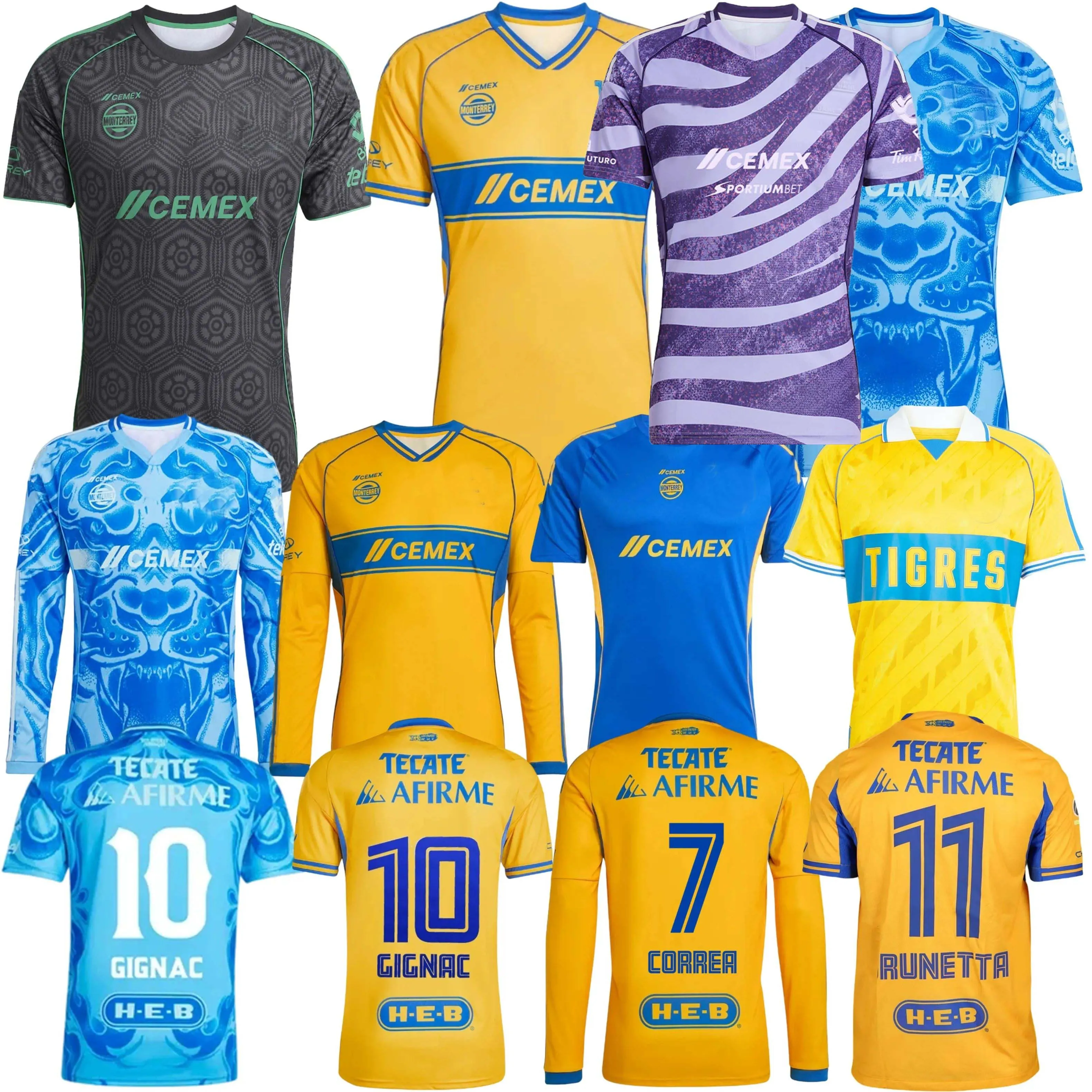 Tigres De La UANL Soccer Jerseys 2025 Men, Women &... From Xx233792844,  $13.38 | DHgate.Com