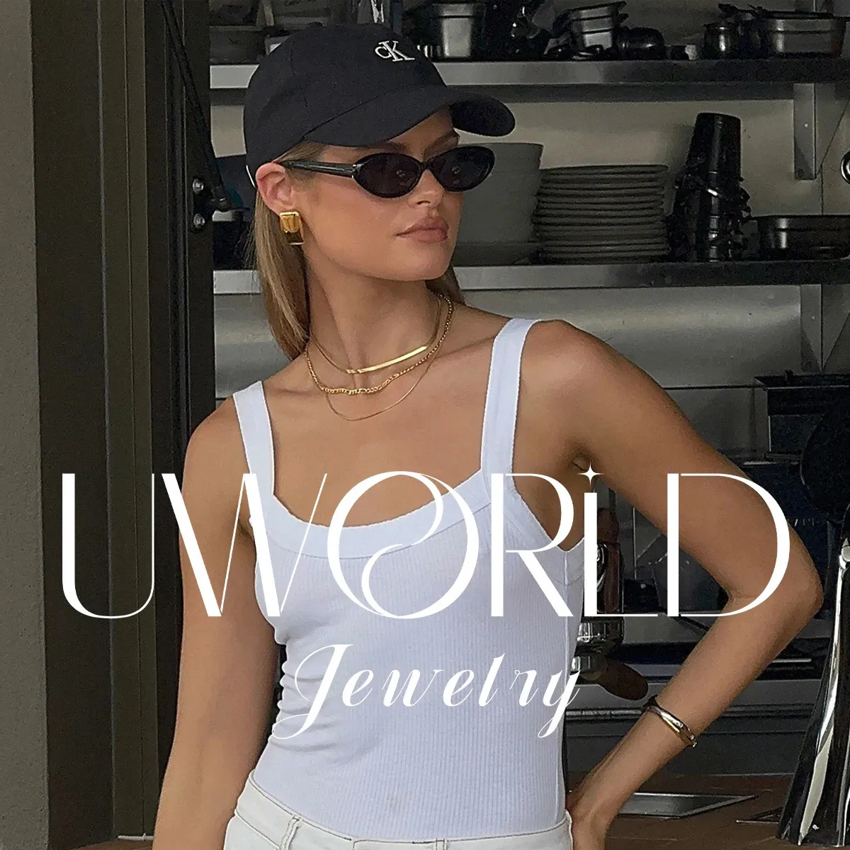 Stackable Adjustable Women's Ring with 18k Gold Plating and Horn ...