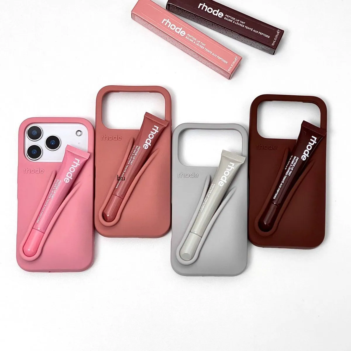 Rhode Silicone Phone Case For IPhone 11 17 Pro Max 3D Lipstick