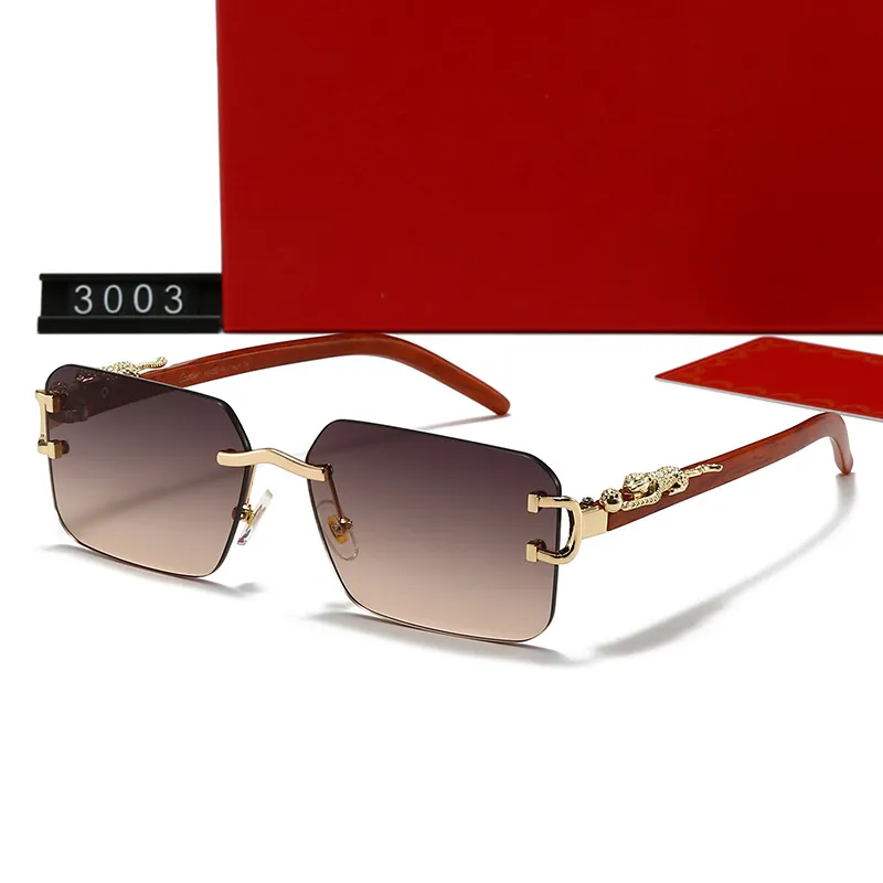 Mens Designer Rimless Square Sunglasses Gold Metal... From  display picture 1