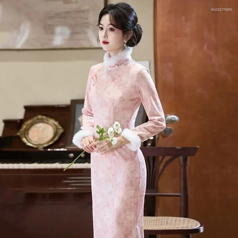 chinese dress ladies National Style Chinese Dress Ladies with Short Jacket