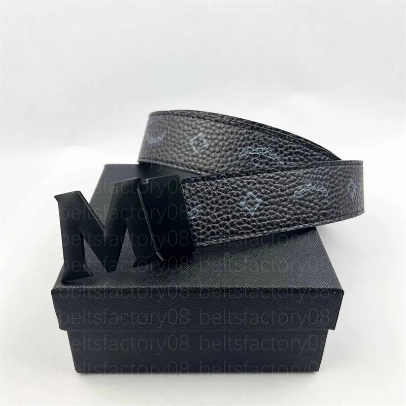 Designer Belt with Letter Pattern Alloy Buckle 4.0 in Genuine