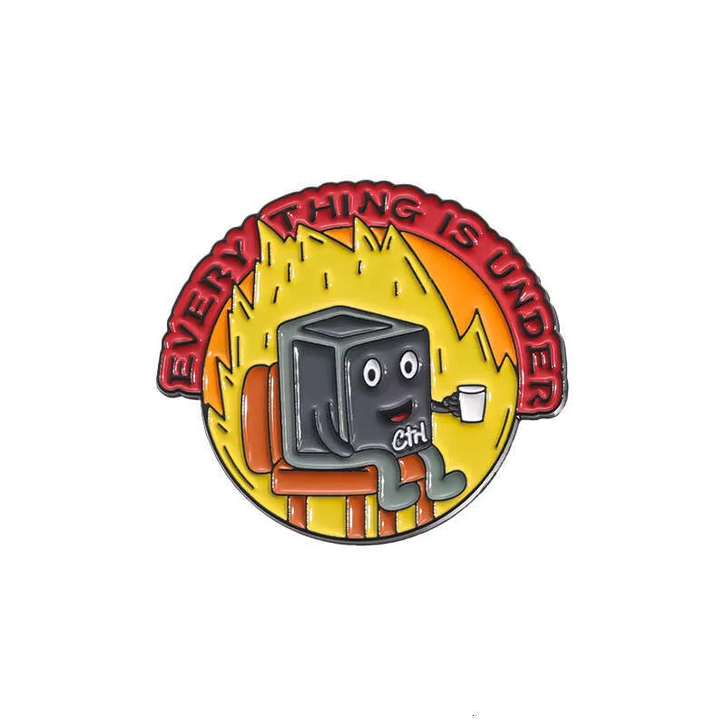 Unique New Style Metal Badge Fun English Letter Versatile Clothing Backpack Accessory Brooch_voghion.com