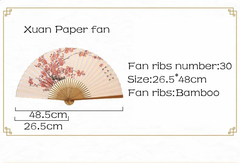Xuan Paper Fans Bamboo Hand Fan Portable Classical... From Cong08, $19. ...