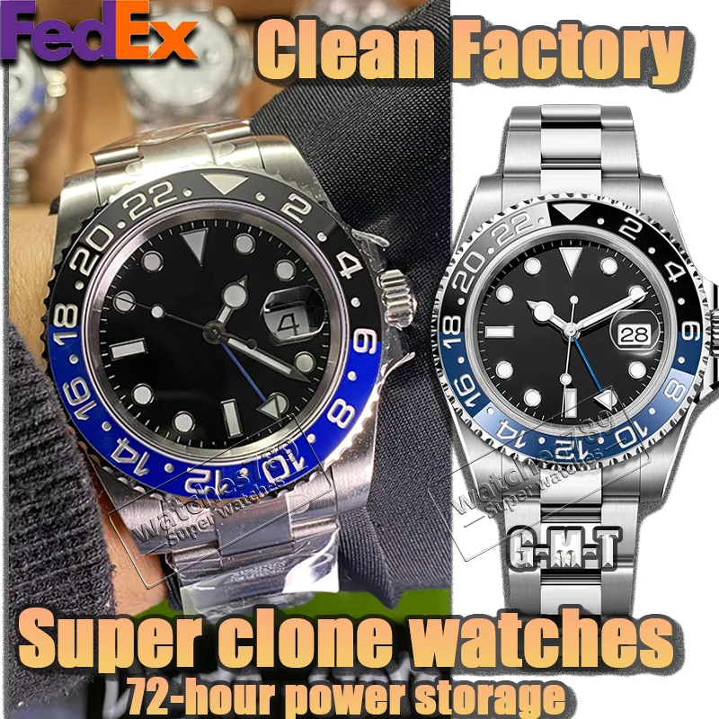Mens Clean Factory 40MM Cal.3285 Movement Police From