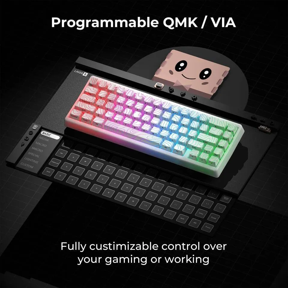XVX M67 JadeStone %65 Kablosuz Mekanik Klavye  Yi TL4,957.06