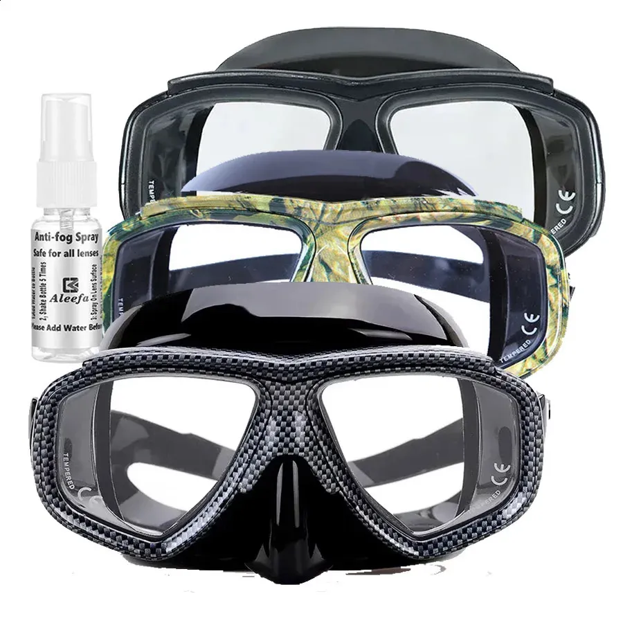 Myopia Diving Mask Snakeskin Anti Fog for Spearfishing Gear Swimming ...