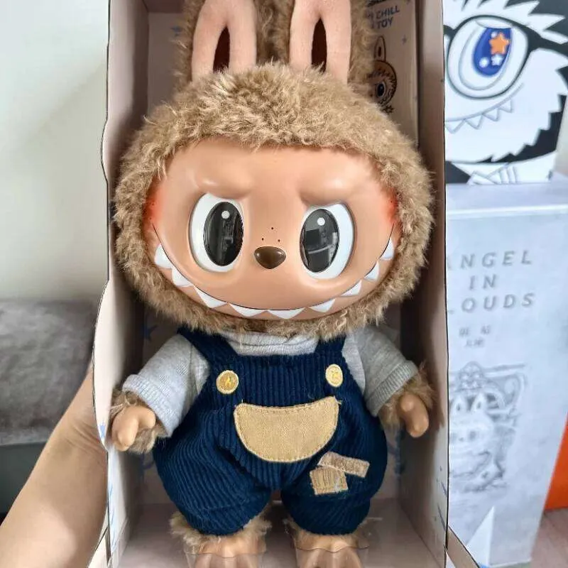 Labubu The Monsters Time To Chill Black Skin Freckled Plush Toy