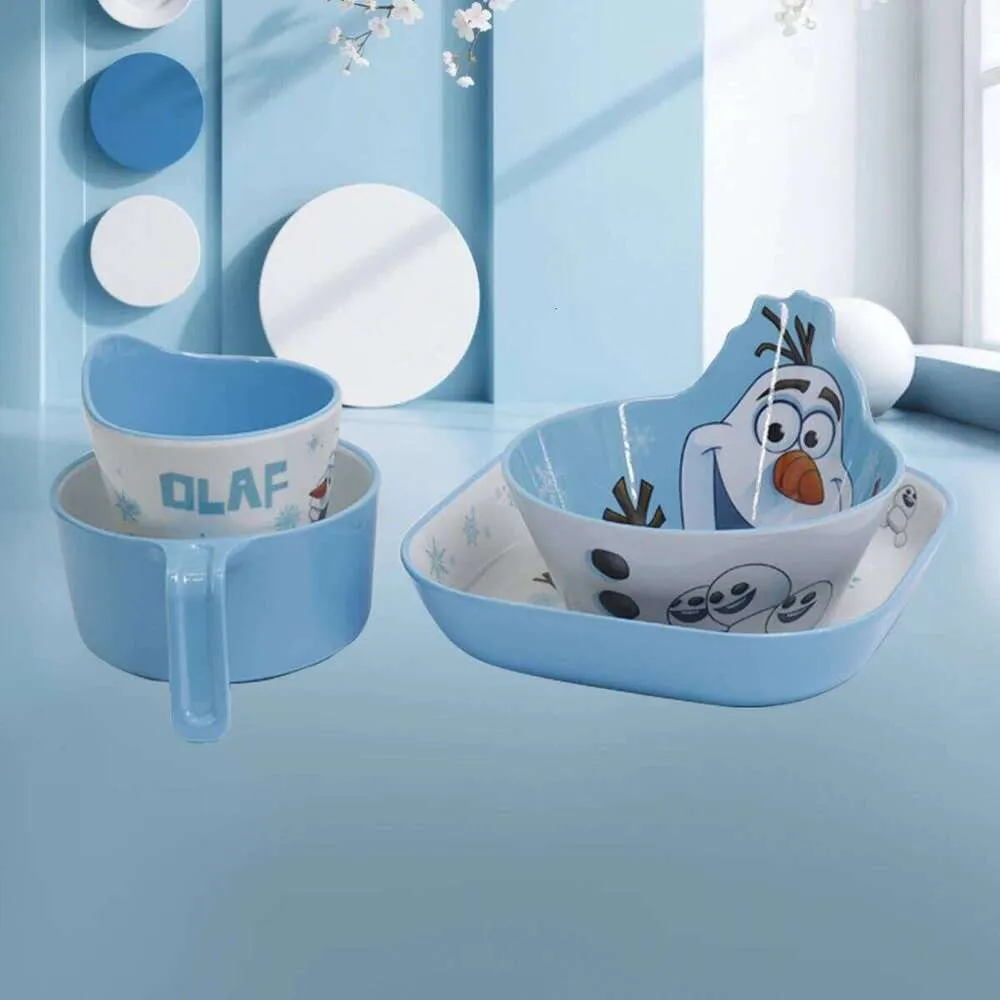 Olaf Tea Set Disney cartoon Frozen Olaf melamine Family Dinner birthday party drop ...