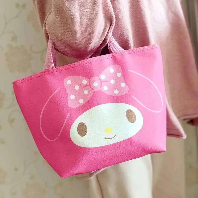 Kawaii Hello Kitty Kuromi Bento Cute Tote Bags Insulated Lunch Box For ...