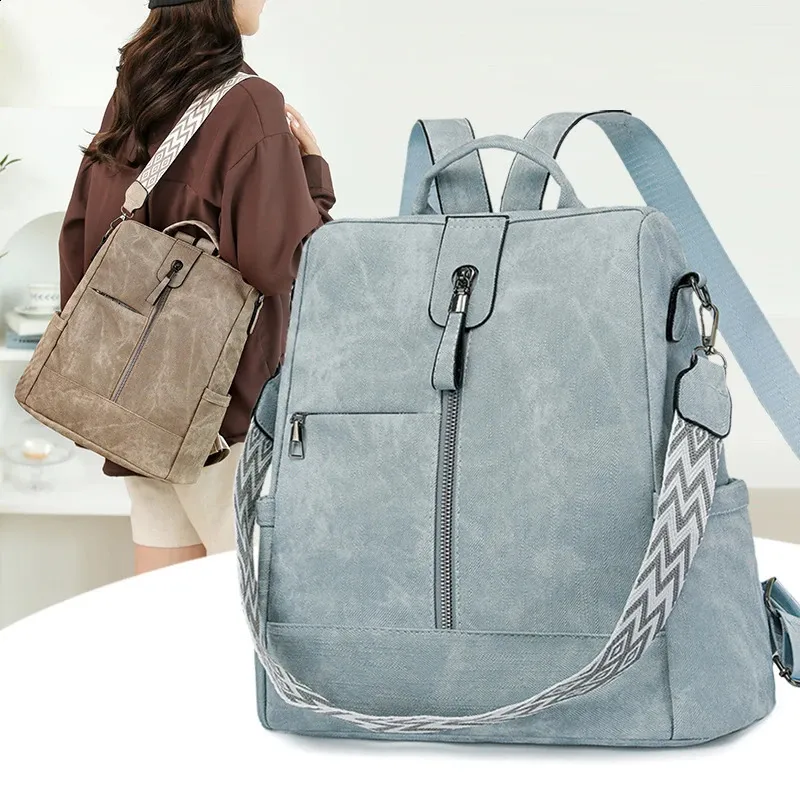 Zaino In Pelle Donna Antifurto – Borse A Tracolla Eleganti E Sicure Per Viaggio