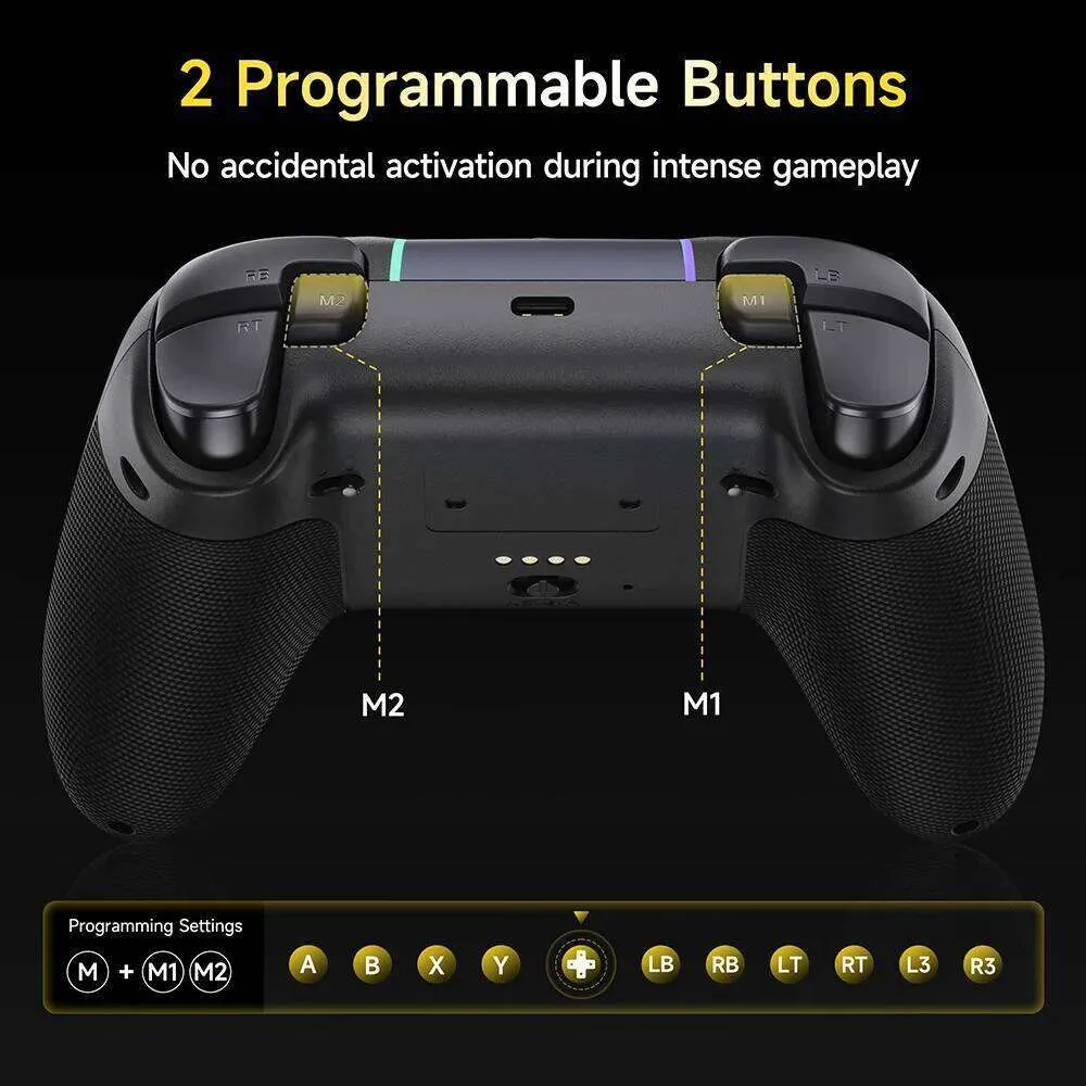 EasySMX X05 Pro Impulse Triggers Wireless Controller with Mute Button ...