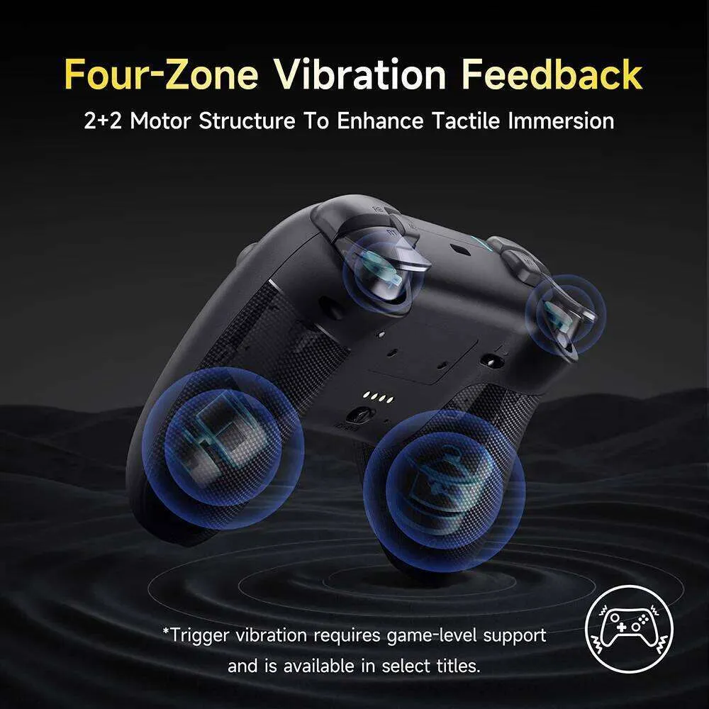 EasySMX X05 Pro Impulse Triggers Wireless Controller with Mute Button ...
