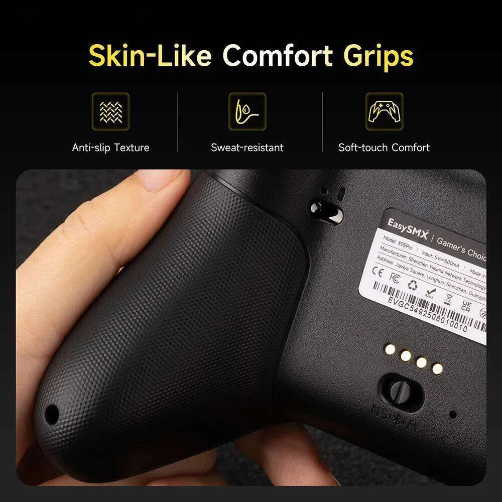 EasySMX X05 Pro Impulse Triggers Wireless Controller with Mute Button ...