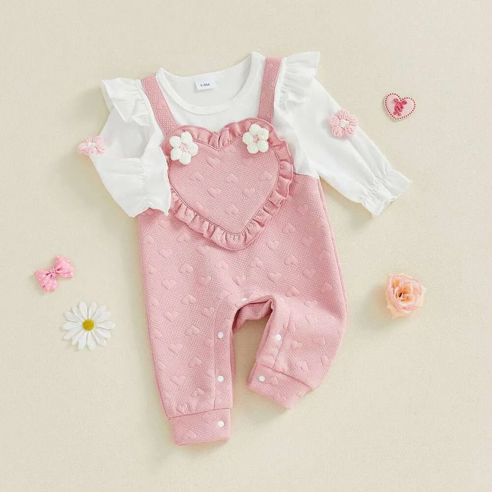 Spring Baby Rompers 0-18 Months Infant Baby Unisex Spring Romper Jumpsuit 100% Cotton Long ...