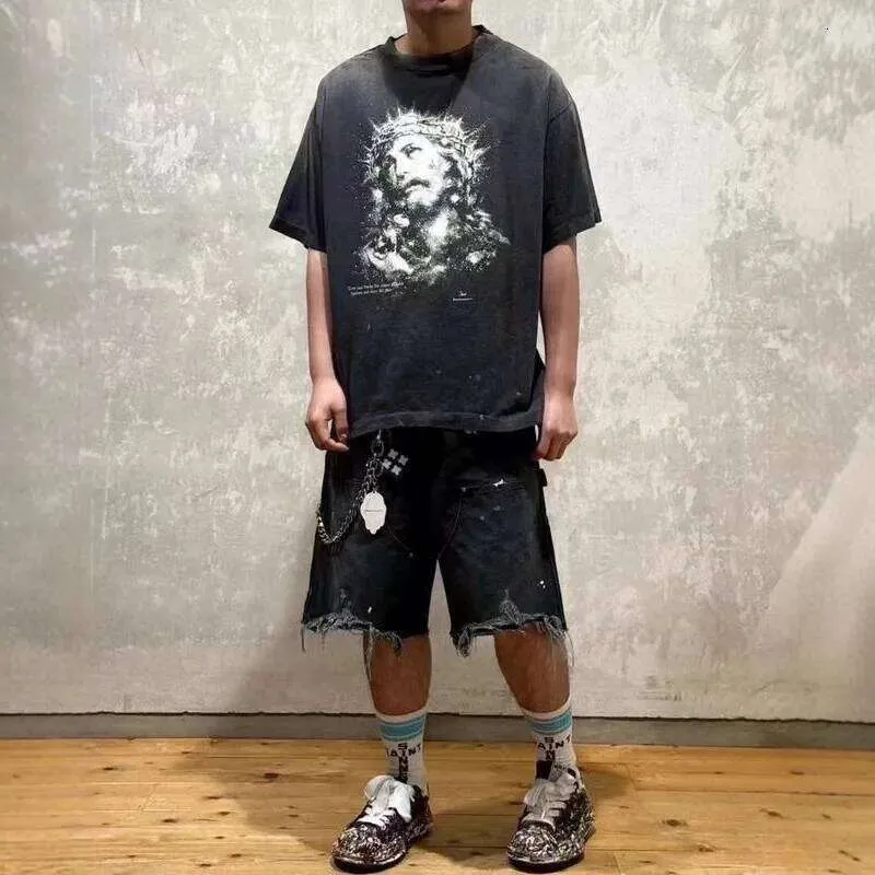 Saint Mxxxxxx 25SS Jesus Glow In The K Worn Out Print... From 9,95 