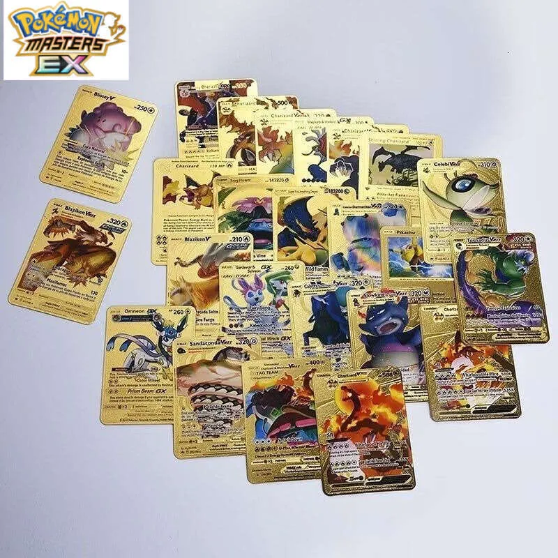 pokemon gold foil card deck 110 NEW Pokemon Gold Foil Card Deck Sealed