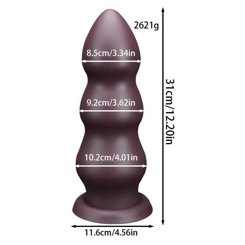 Huge Chocolate Color Pull Ball Anal Plug Smooth Soft... From 10,44  |  DHgate
