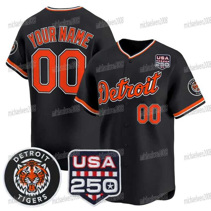 Tiger 2026 New Orange Baseball Jersey Tarik Skubal From