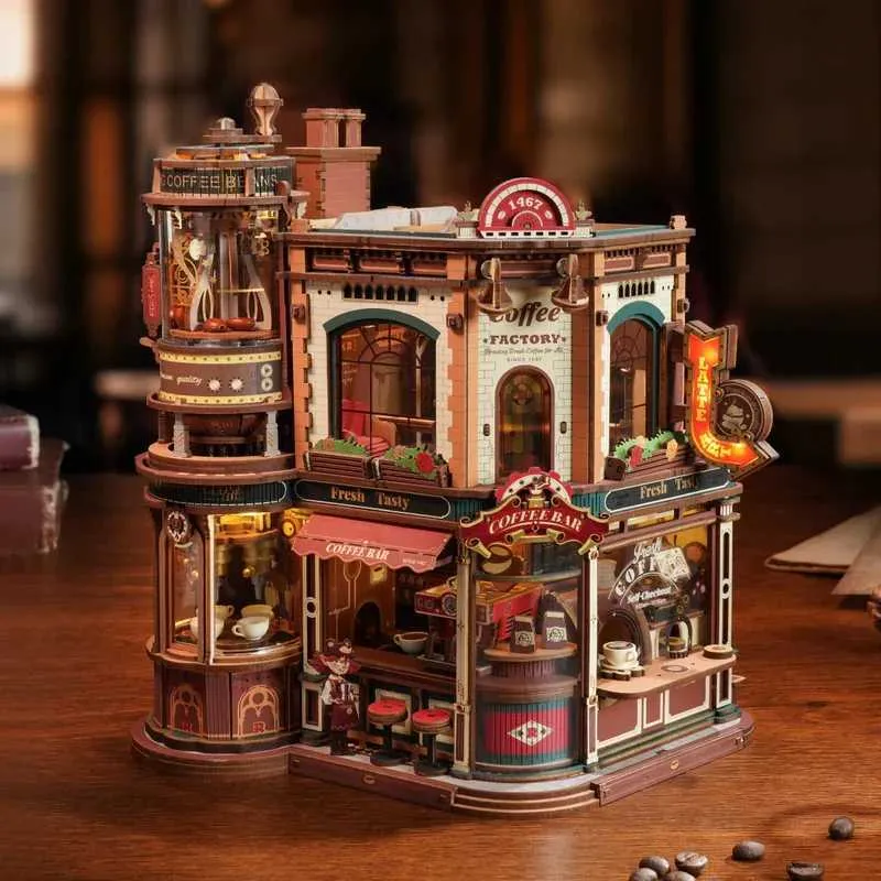 RoWood Boîte au trésor mécanique - Puzzle en bois 3D pour loisirs créatifs, casse-tête à faire