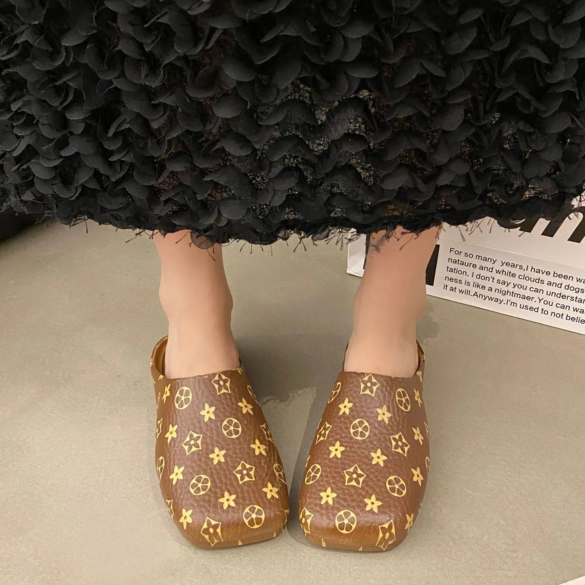 2026 Semi Wrapped Spring And Summer New For Women Versatile One Foot Kick Wearing On The Outside Thick Soled With No_voghion.com