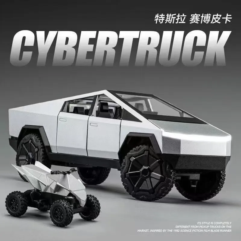 Cyber Truck Pickup Diecast Metal Toy 1/24 Scale ... From ...