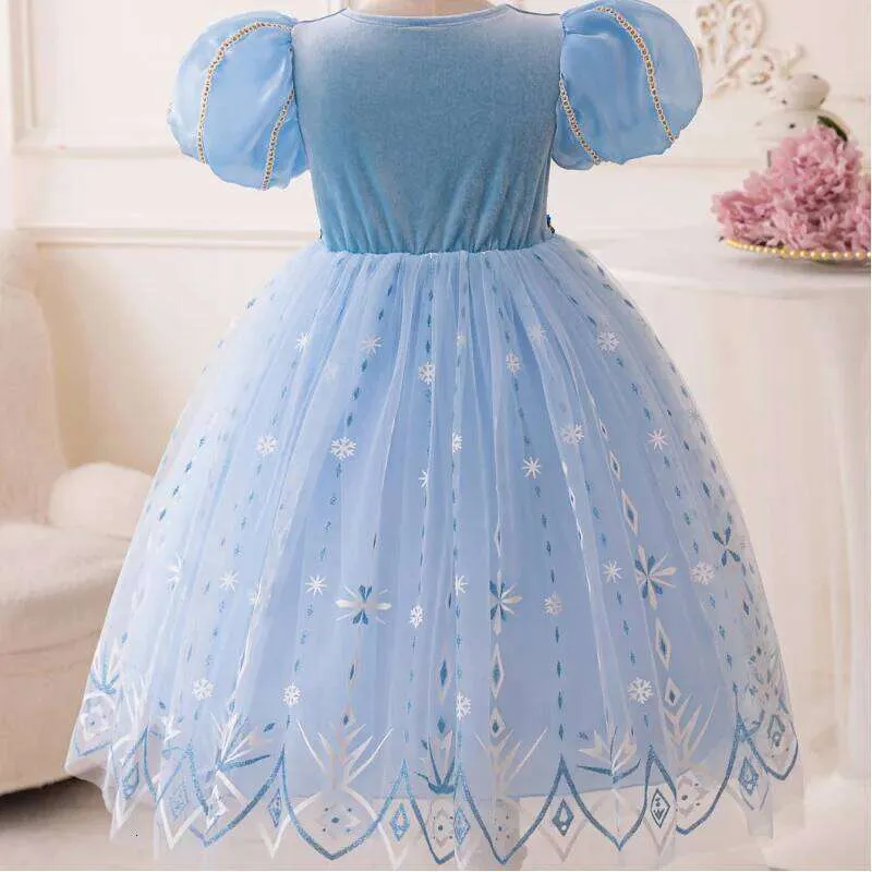 Disney Girls Princess Christmas Holiday Party Puffy Puff Sleeve Dress XJ260225 from Dhgate Girl's Dresses