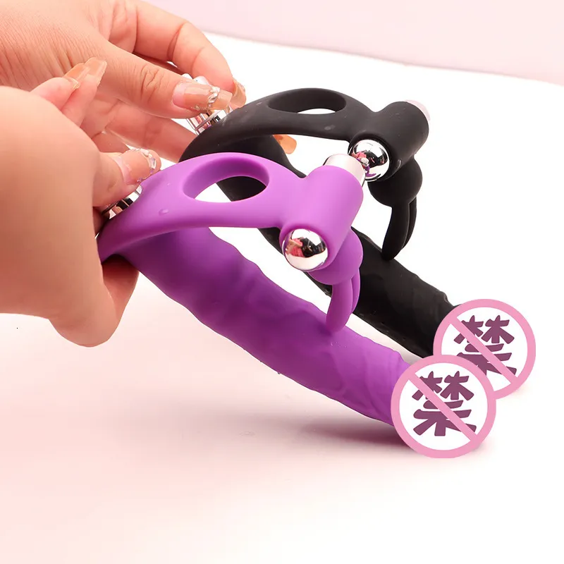 Double Penetration Strapon Dildo Vibrators For Women... From Gou06, $10.83 