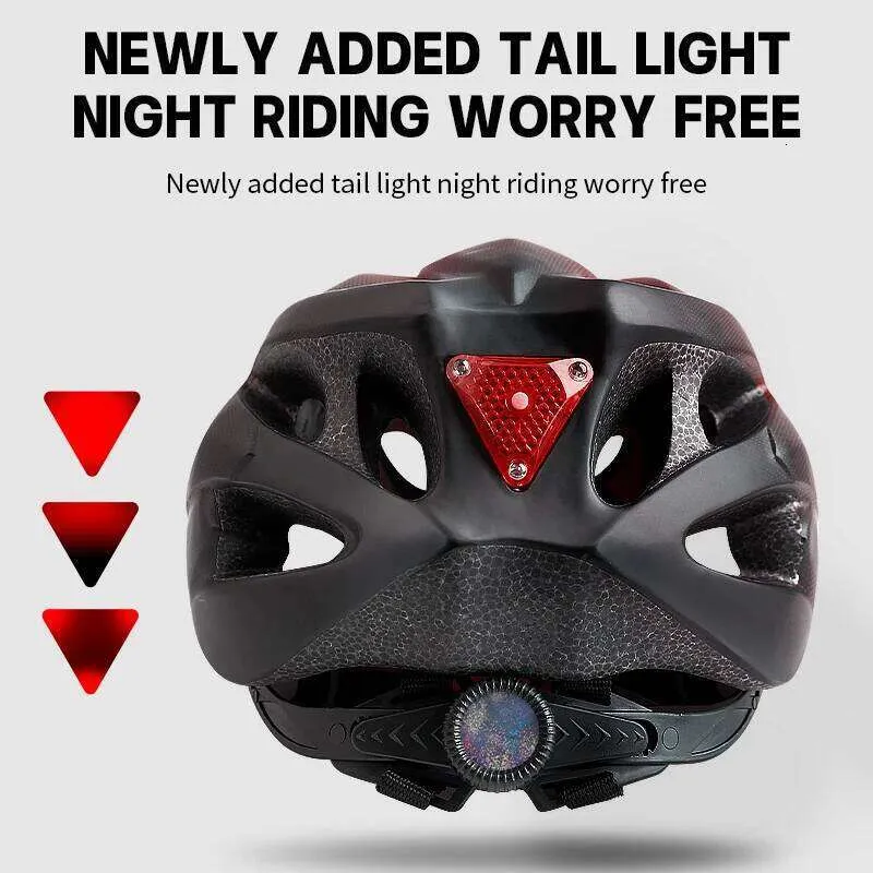 X-TIGER Adult Bike Helmet with Dual Mode LED Rear Light, EPS Material,  Medium Size 58-62 cm, Grey Red Black Multi from Dhgate Cycling Helmets -  price 30.83