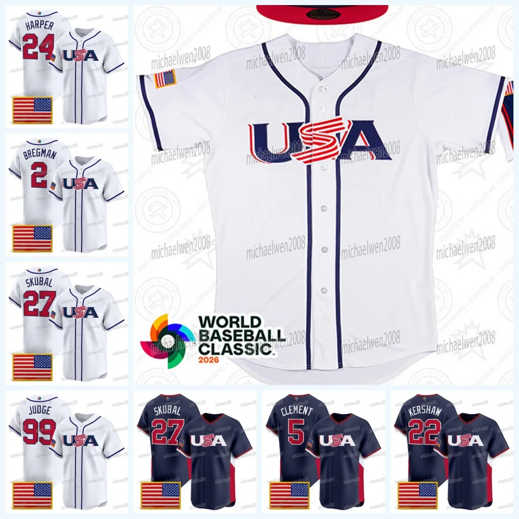 Team USA 2026 WBC Baseball Jersey Official World From