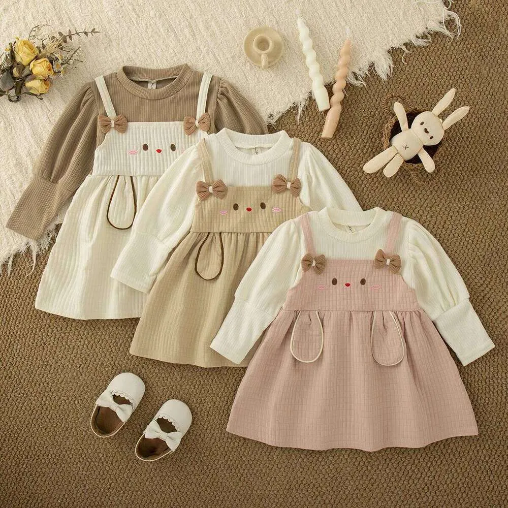 Cute Rabbit Baby Girl Lace Dress, Spring and Autumn Long Sleeved 9 ...