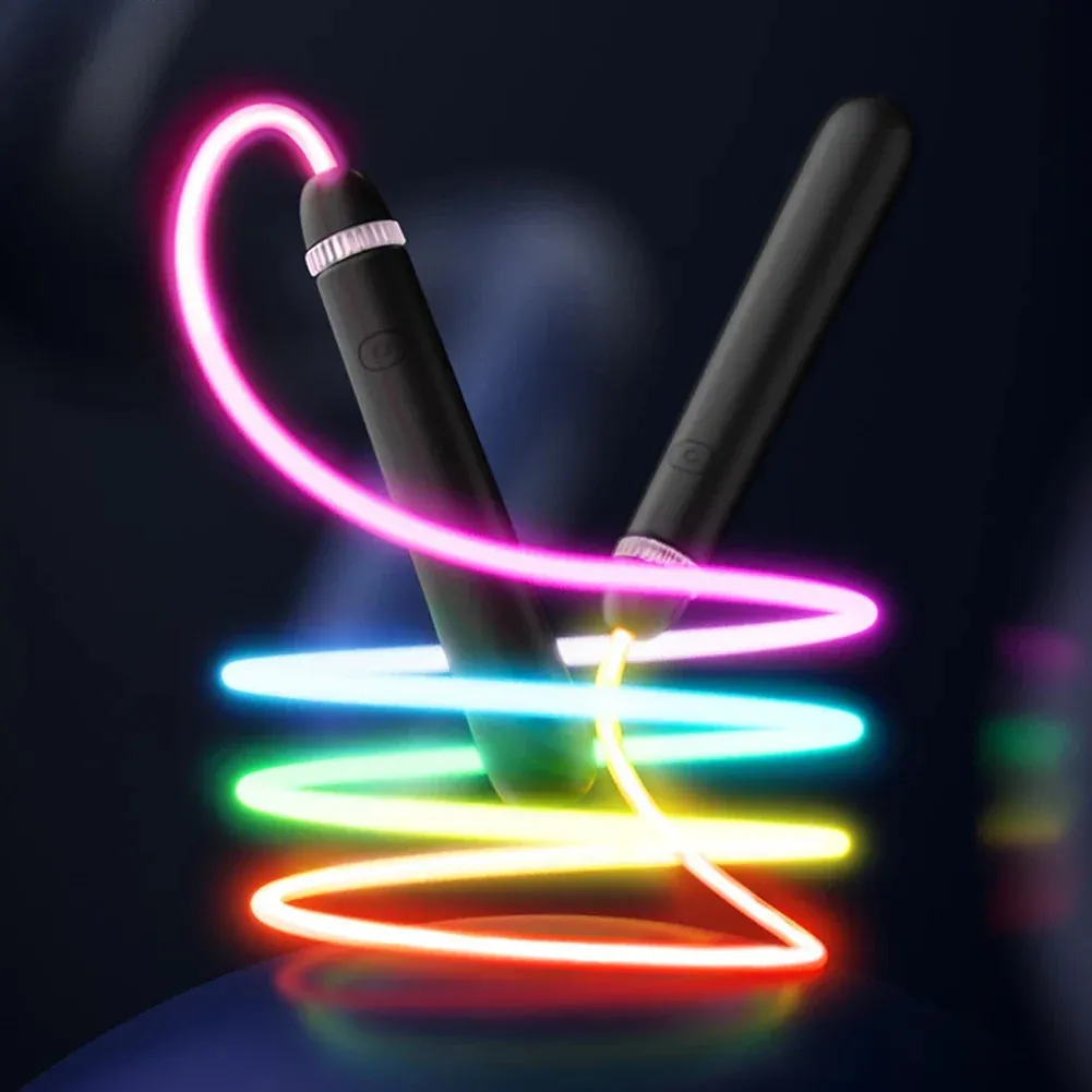 Light-up Skipping Rope USB Rechargeable Color Changing LED Jump Rope 9. ...