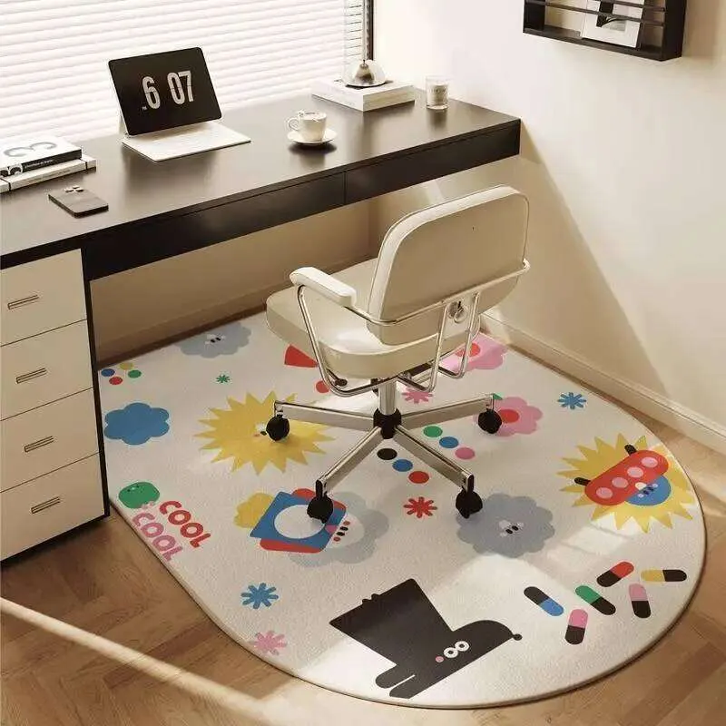 VIKAMA Crystal Velvet Round Floor Rug For Computer,... From Kadmiels ...