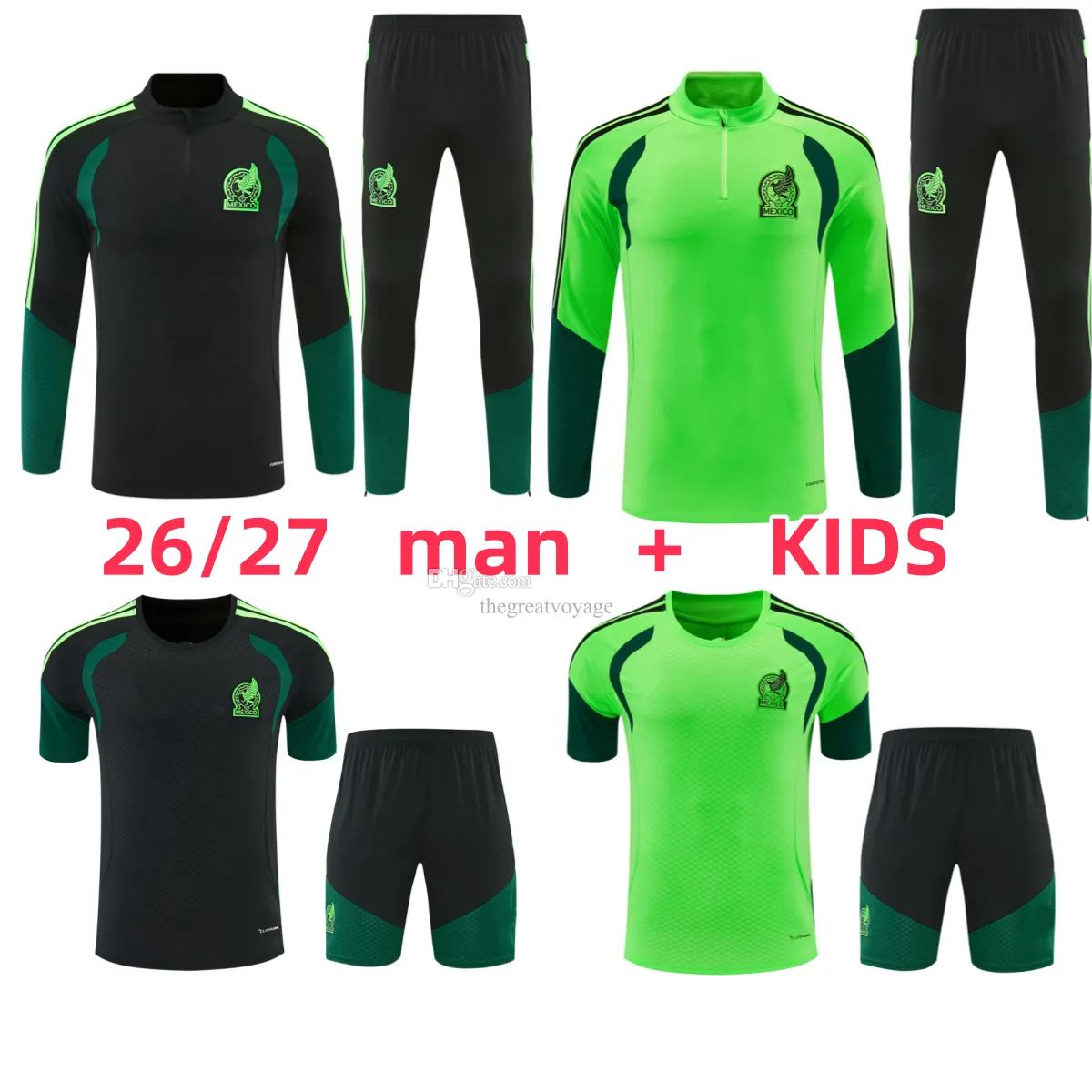 Mexico 2026 2027 Football Tracksuit Men & Kids... From 