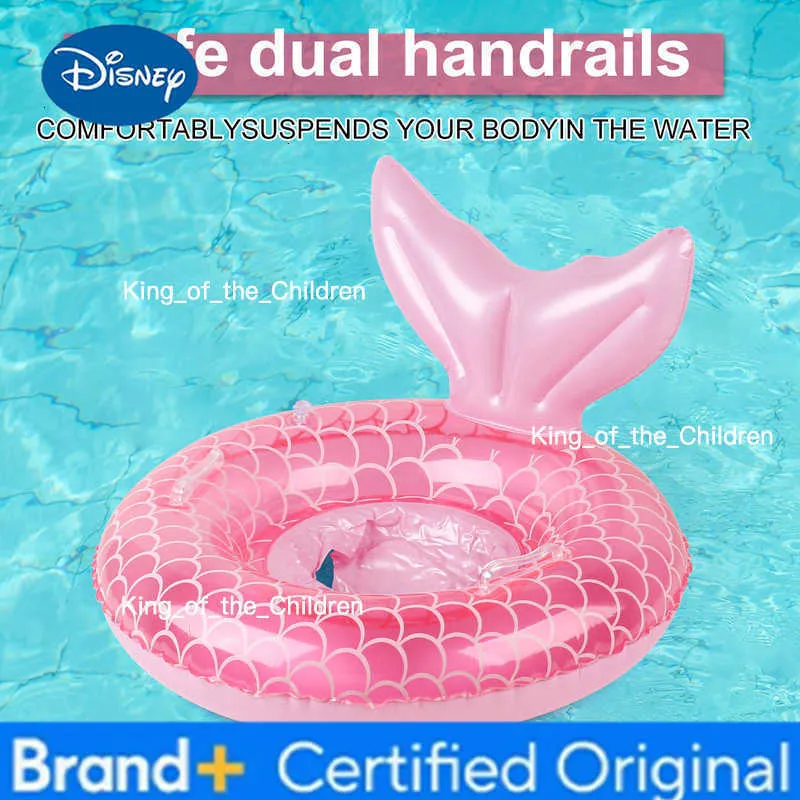 Disney Mermaid Swim Float Ring Smart Swimming Trainer Inflatable Pool ...