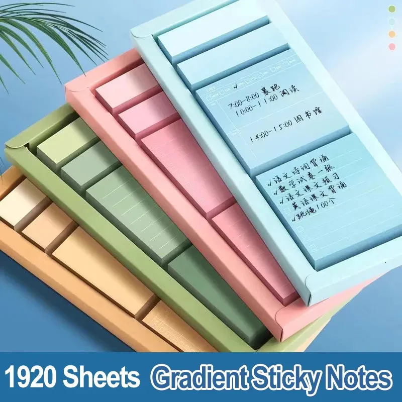 Gradient Handwritten Notes Boxed Convenience Gradient Sticky Notes Set ... From Xuan10, $13.76 ...