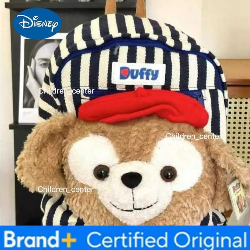 Disney Duffy Cartoon Creative Light Luxury Plush Backpack for