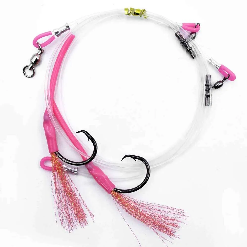 Deep Sea Cod Rig with Luminous Tube and Black Circle Treble Hook for ...