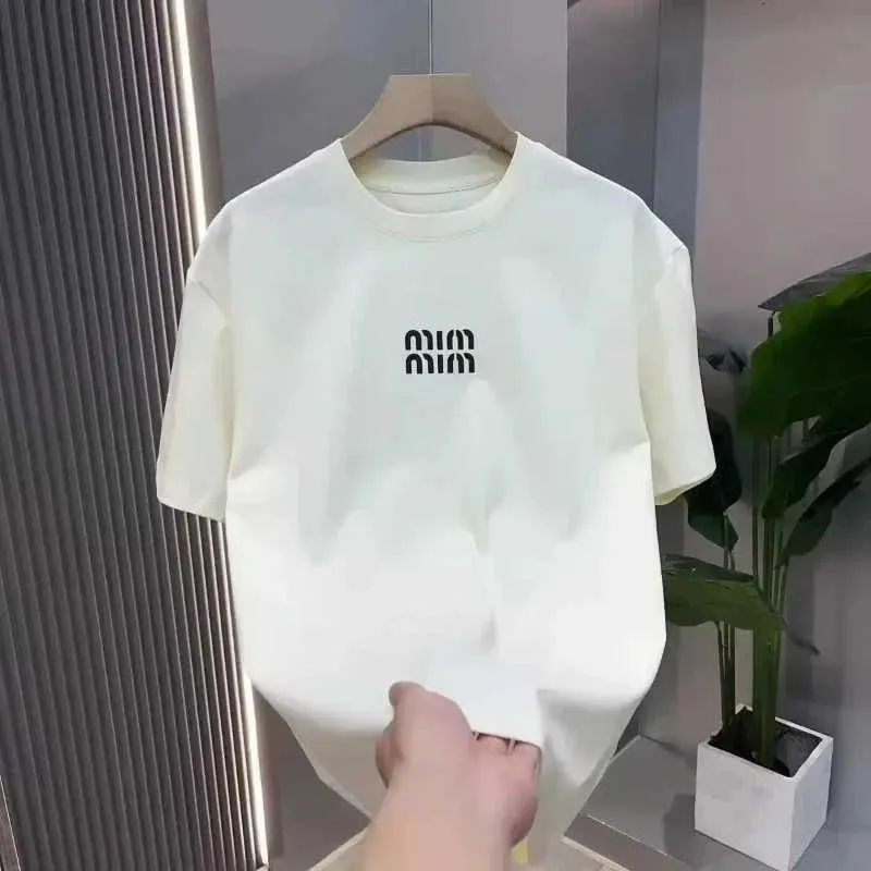 Italian-Inspired Letter Print Cotton T-Shirt Unisex Oversized Luxury Streetwear Couple Summer TopT260228