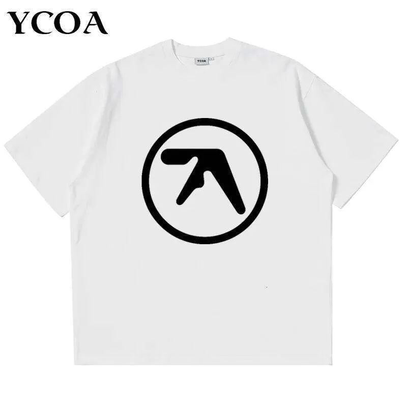 Men T-Shirt Aphex Twin 100% Cotton Oversized Y2k Streetwear Short