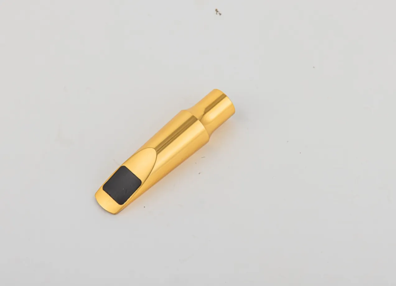 Brand New Saxophone Golden Brass Accessories Mouthpiece Alto Tenor Soprano 5 6 7 8 9 With Case Accessories